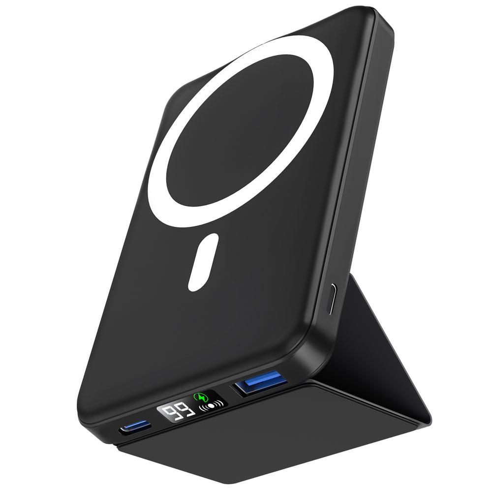 Podoru для Mag-safe Battery Pack, магнітний складаний 10000mAh бездротовий Power Bank 22,5 Вт PD портативний зарядний пристрій, фото 1