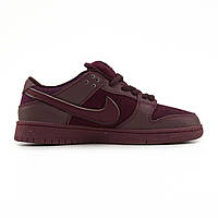 Чоловічі дуже стильні кросівки Nike SB Dunk Low City of Love Burgundy Crush, топова комфортна модель