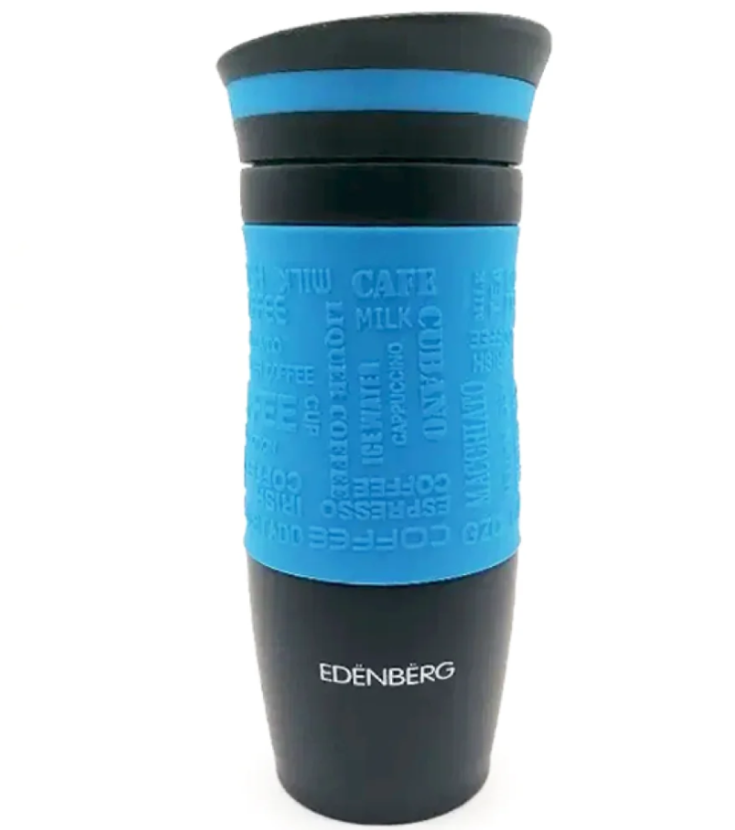 Термокружка EDENBERG 380 мл чорна, фото 1