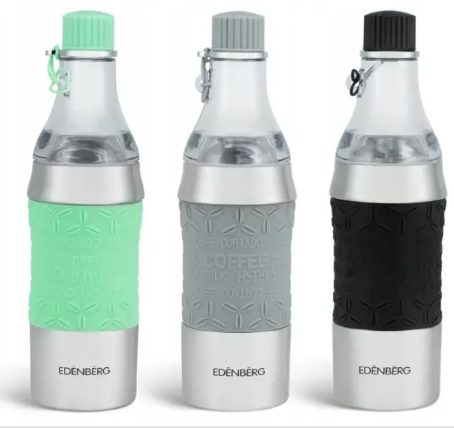 Термокухоль і пляшка герметична EDENBERG 380 мл 2 в 1, фото 1