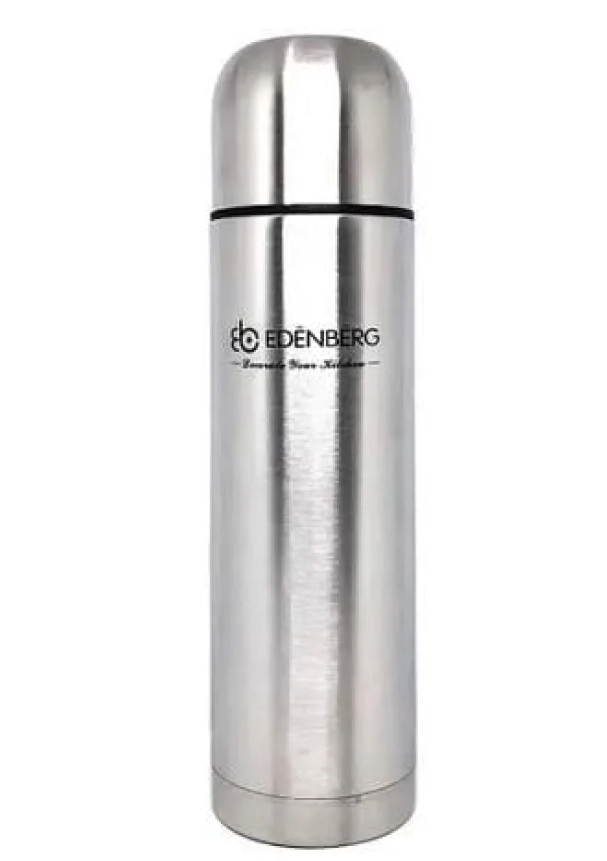 Вакуумний термос з нержавіючої сталі EDENBERG 500 мл з чохлом, фото 1
