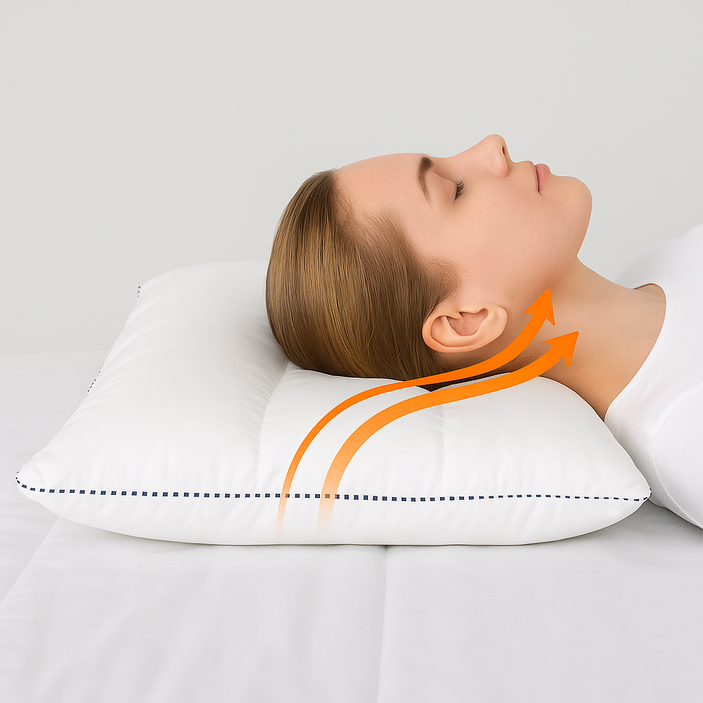 Ортопедична подушка Kangoroo чохол тенсель 50×70 см, фото 1