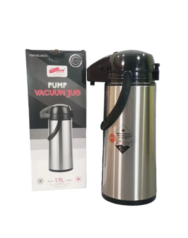 Вакуумний термос з помпою EDENBERG 1,9 л, фото 1