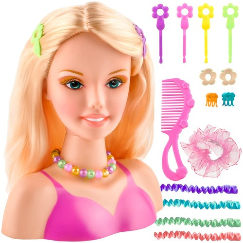 Манекен голова для укладки волосся з аксесуарами Kruzzel 23437, фото 1