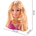 Манекен голова для укладки волосся з аксесуарами Kruzzel 23437, фото 3