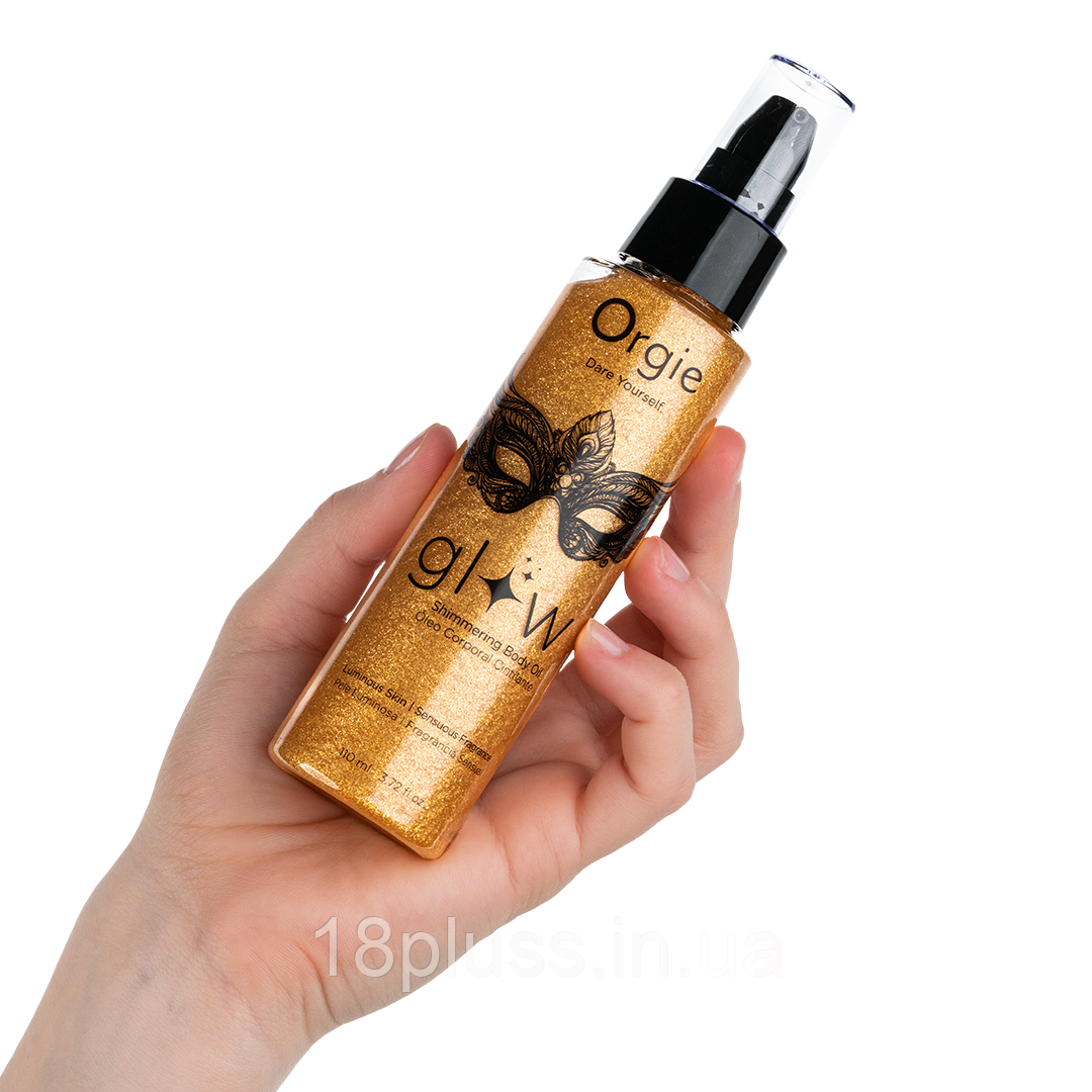 Олійка для тіла з сяючим ефектом та ніжним чуттєвим ароматом Orgie Glow Shimmering Body Oil, 110 мл (термін по 02.2026), фото 1