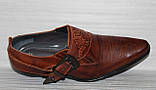 Туфлі козаки шкіряні чоловічі від виробника модель ЛЕ25-113, фото 5