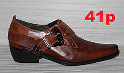 Туфлі козаки шкіряні чоловічі від виробника модель ЛЕ25-113