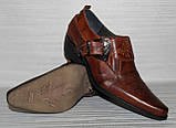 Туфлі козаки шкіряні чоловічі від виробника модель ЛЕ25-113, фото 7