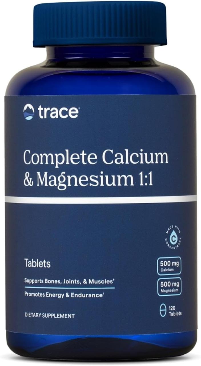 Trace Minerals Complete Calcium & Magnesium / Комплекс кальцій і магній 1:1 120 таблеток