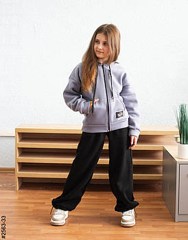 2563-33 Спортивний костюм тринитка на флісі підліток (4 од: 36,38,40,42)