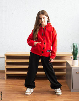 2563-15 Спортивний костюм тринитка на флісі підліток (4 од: 36,38,40,42)