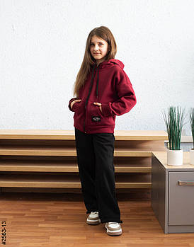 2563-13 Спортивний костюм тринитка на флісі підліток (4 од: 36,38,40,42)