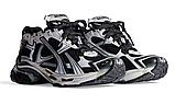 Кросівки чоловічі Баленсіага Balenciaga Runner Black White 677403W3RB29010, фото 3