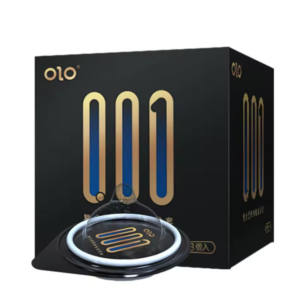 Надтонкі презервативи OLO 001 поліуретанові (не містять латекс), паковання 3 шт., фото 1