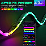 Kangtaixin 3.3FT/1M Світлодіодні неонові мотузкові світильники, RGB LED Strip Lights Керування застосунком, синхронізація музики, фото 3