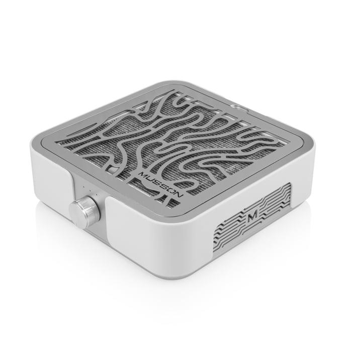 Витяжка для манікюру MUSSON X2 SILVER із вугільним НЕРА-фільтром, 72 Вт