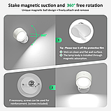 Світлодіодні настінні бра 2 шт. з пультом дистанційного керування, настінні світильники, батареї, що перезаряджаються, Ope, фото 2