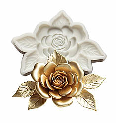 Силіконовий Молд для шоколаду, мастики та ін  "Гілочка троянди №4"