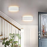 Mille Lucciole 24W Світлодіодний настінний світильник для приміщень, 4500K нейтральний білий, алюміній, 2 упаковки, фото 3