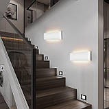 Mille Lucciole 24W Світлодіодний настінний світильник для приміщень, 4500K нейтральний білий, алюміній, 2 упаковки, фото 6