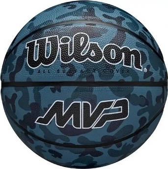 Баскетбольний м'яч Wilson MVP CAMO темно-синій камуфляж WZ3018702XB7, Синій, Розмір (EU) — 7