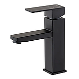 Змішувач для умивальника квадратний нержавіюча сталь Mixxus KUB-001 (SS2806), фото 4