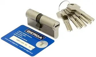 Циліндр дверний Gerda Pro system Atest C ключ-ключ 60мм(30*30)