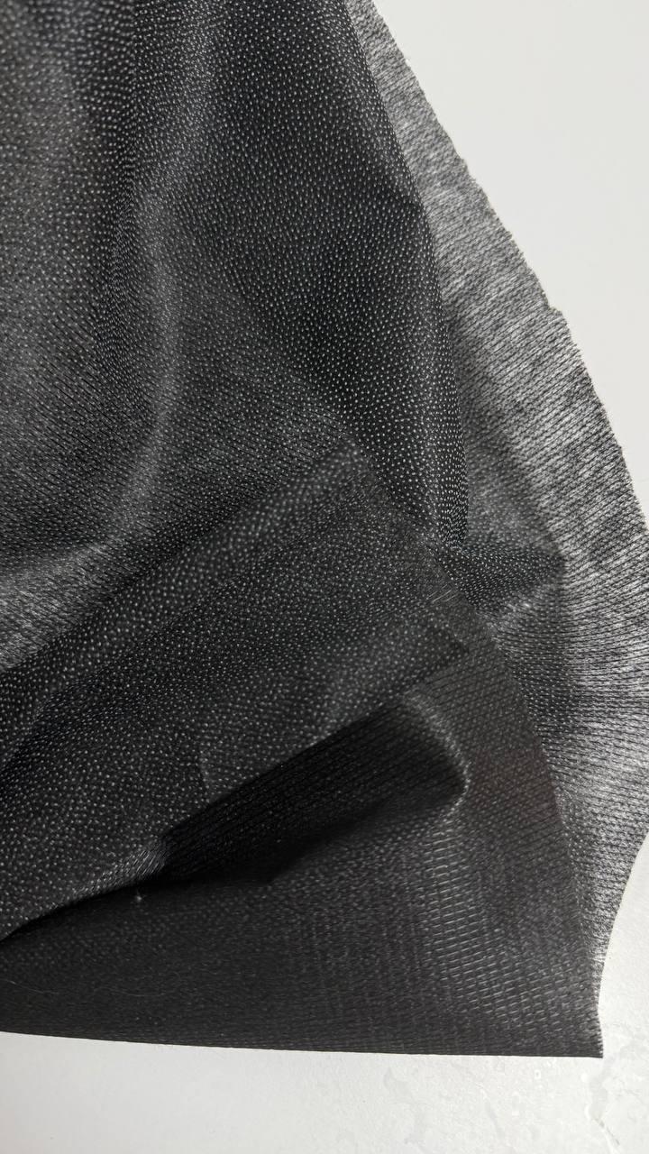 Флизелін прошитий, чорний, фото 1
