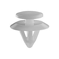 Кріплення обшивки/молдінгів, два й більше капелюшок, Круглий капелюшок — дві капелюшки, Білий, Пластик, Розміри (мм):