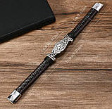 Браслет чоловічий у скандинавському стилі "Валькнут", фото 2