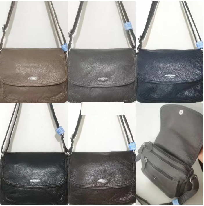 Сумка жіноча варенка з клапаном та довгим ремінцем в різних варіантах Zhenya, фото 1