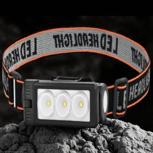 Налобний ліхтар PL-196, акумуляторний, водонепроникний, ЗУ Type-C, фото 1