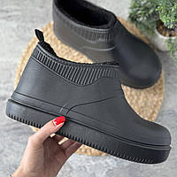 Калоші високі утепленні чоловічі чорні EVA калоші теплі зимові з піни чорного кольору ева 41-46 галоші