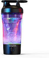Шейкер EQURA E-Pulse, електричний міксер для протеїнових коктейлів об'ємом 750 мл зі світлодіодним підсвічуванням, 2 режими змішув