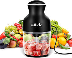 Електричний блендер Wancle, багатоцільова м'ясорубка 350 Вт, 600 мл, безшумна, ідеально підходить для подрібнення, змішування