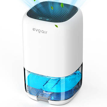Компактний осушувач повітря evoair HUMIX300, 300 мл/24 год, безшумний, 7-кольорове підсвічування, резервуар 1 л