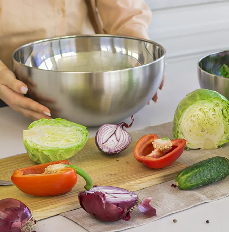 Глибока миска з нержавіючої сталі EDENBERG 30x12 см, фото 1