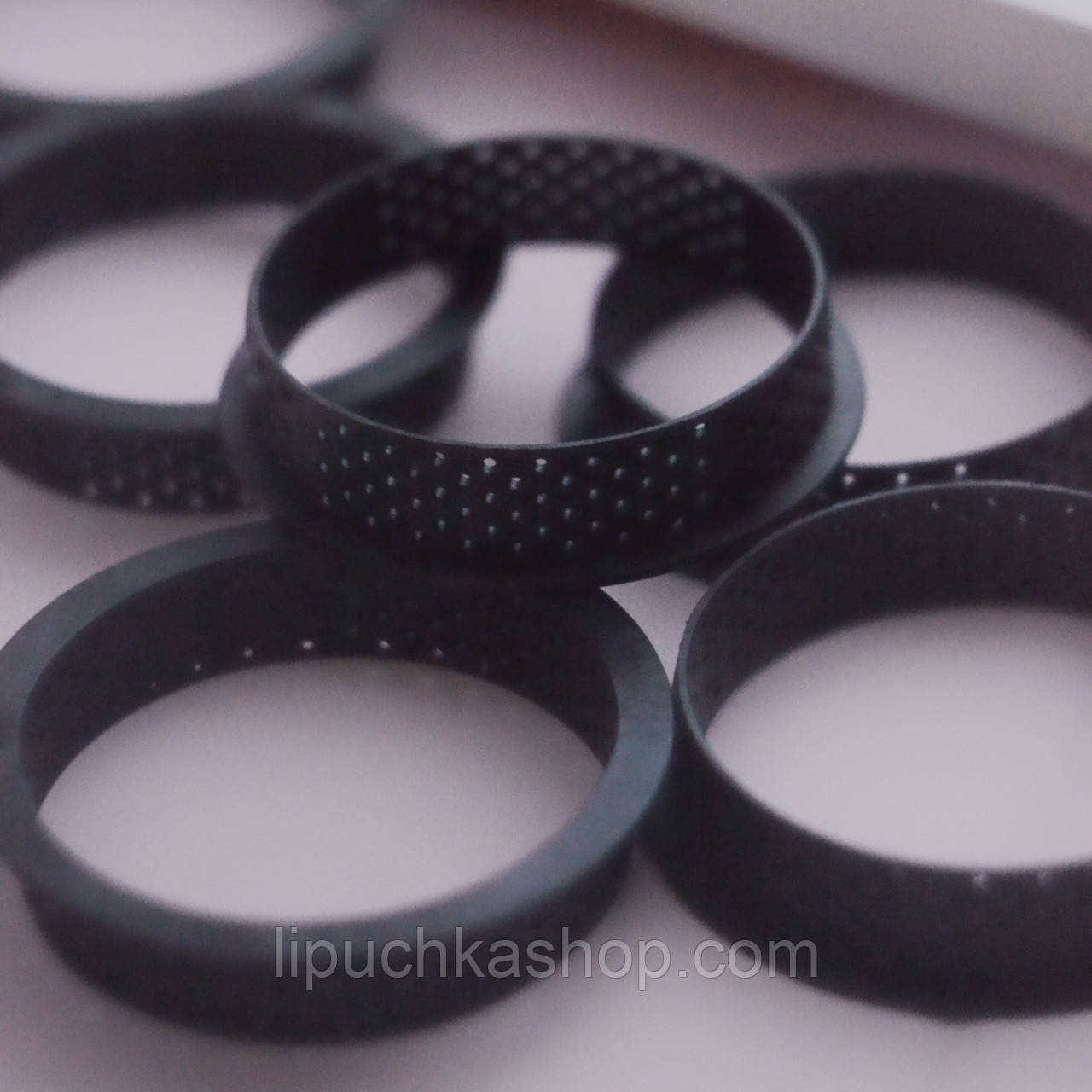 Набір кондитерських перфорованих кілець для тартів і пісочного тіста d 8 см,h 2 см 6 шт, фото 1