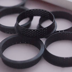 Набір кондитерських перфорованих кілець для тартів і пісочного тіста d 8 см,h 2 см 6 шт