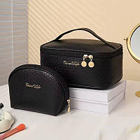 Косметичка 2B1 женская органайзер сумка для путешествий водонепроницаемая компактная кейс с отделениями