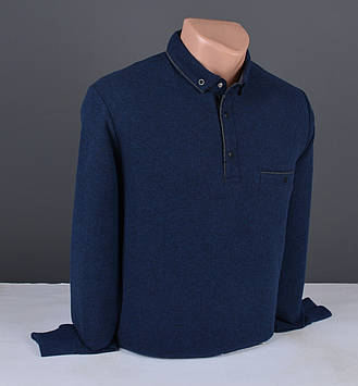 Чоловічий джемпер | чоловічий светр T-Ring з коміром синій Туреччина 9341