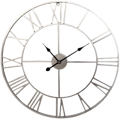 Годинник настінний Ti-Time (90 см) лофт Loft3-S металевий сріблястий