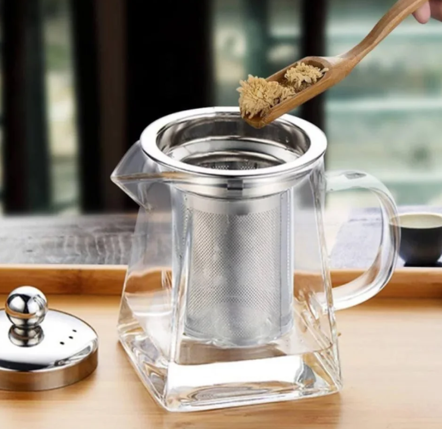 Чайник заварювальний EDENBERG жароміцне скло 750 мл, фото 1