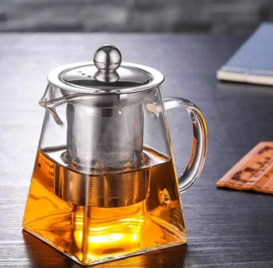 Чайник заварювальний EDENBERG жароміцне скло 950 мл, фото 1