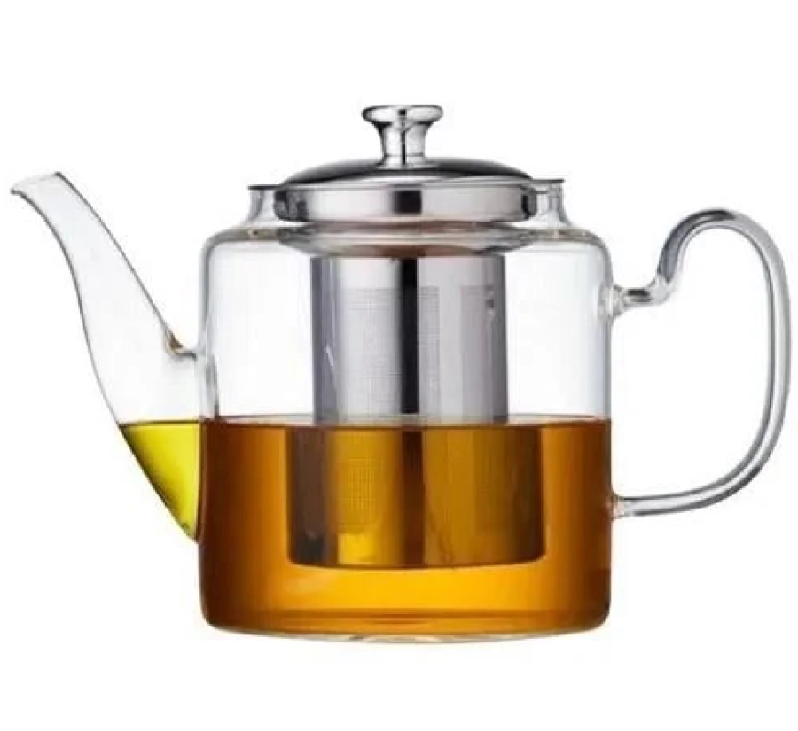 Чайник заварювальний скляний EDENBERG термостійке скло 1700 мл, фото 1