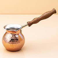 Турка zh 300 мл мідна для кави луската для газової плити для кави суцільнотягнута