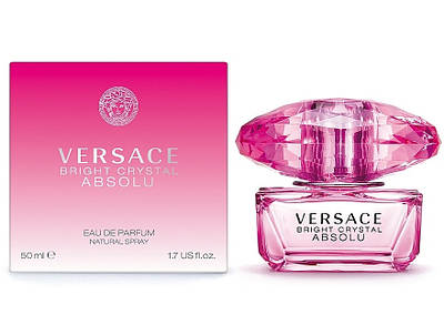 Парфуми оригінал Versace Bright Crystal Absolu 50ml, жіночий квітково-фруктовий аромат Версаче Абсолют