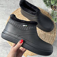 Калоші високі жіночі утепленні напівчоботи з піни ева чорні галоші для жінок EVA зимові калоші 37-41