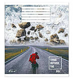 Зошит учнівський "Gold Brisk" 48 арк. клітинка ТВ-43 №3530 "Під іншим кутом" УФ-лак, фото 5